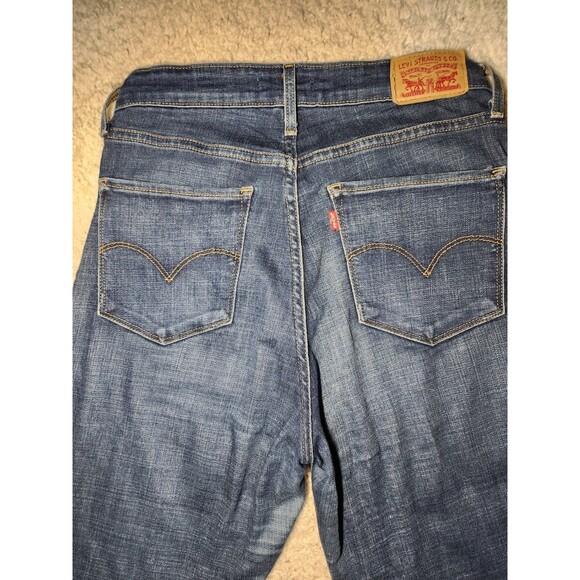Levis 721 Jeggings Jeans Womens Sz 30 Blue High Rise Skinny Stretch Medium Wash - Picture 4 of 5